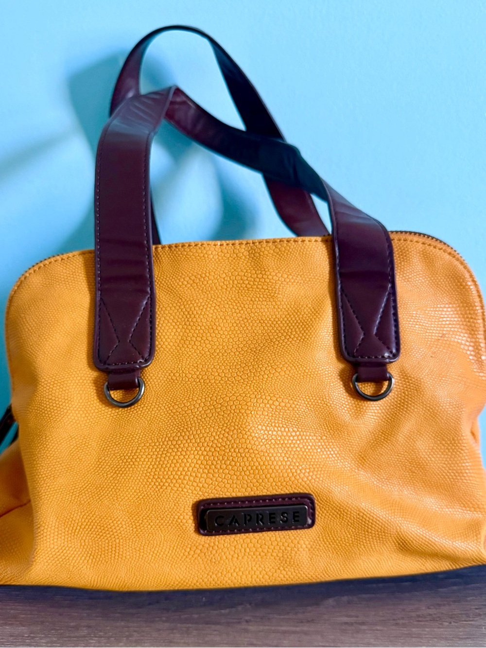Caprese Mango Yellow Women's satchel